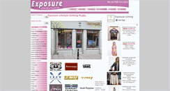 Desktop Screenshot of exposureclothing.co.uk