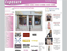 Tablet Screenshot of exposureclothing.co.uk